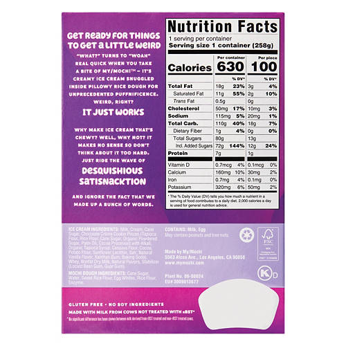 My/Mochi Gluten Free Pumpkin Spice Mochi Ice Cream, 6 count